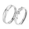 Anillo de amor de la Reina Biyi anillo de pareja doble volando anillo de boda celebridad de internet amor a larga distancia Anillo de amor de la Reina