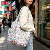 Bolsa de Compras Ecológica con Estampado de Dibujos Animados Linda Bolsa de Compras de Verduras para Mamá Gran Capacidad Plegable Portátil Estilo Femenino