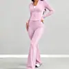 Conjunto de pantalones de yoga acampanados ajustados, chaqueta deportiva corta adelgazante, camiseta sin mangas transpirable de secado rápido para entrenamiento y fitness