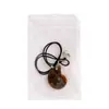 Colgante de caracol fósil de Madagascar natural, espécimen de mineral fósil de crisantemo, collar para niña, venta al por mayor