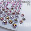 Decoración de diamantes para punta de uña Shijia mismo estilo diamante de fondo puntiagudo superficie multicorte Súper Flash diamante transparente apilado cristal diamante decoraciones para uñas