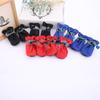 Set de 4 Zapatos de Perrito de Peluche Cuatro Estaciones Tamaño Pequeño Perros No se Caen Cubrezapatos para Mascotas Bichón Zapatos Anti-Suciedad