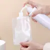 Bolsa Transparente Reutilizable para Viaje, Bolsa para Almacenamiento de Cosméticos y Lociones, Bolsa Sellada Desechable de Muestra para Bebidas de Leche de Soya con Diámetro Grande