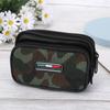 Bolsa masculina de camuflagem de lona para celular cinto máquina idosa altura 2 puxar couro tamanho pequeno bolsa para celular