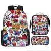 Mochila de liberación rápida transfronteriza de Spider-Man Set de tres piezas Dibujos animados para estudiante de primaria Mochila Escolar Mochila