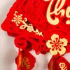 Vietnam Comercio Exterior Transfronterizo Popular Año Nuevo Festival de Primavera Nuevo Terciopelo Tridimensional Forma de Abanico Colgante de Bendición Decoración de Año Nuevo Colgante