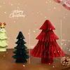 Decoraciones Navideñas Mini Árbol de Navidad de Escritorio Adornos Decoración del Hogar Escena Arreglo Props Colgantes de Regalo