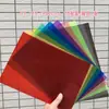Hojas de Plástico de Forma de Ala A3 de Colores para Jardín de Infancia, Translúcidas y Transparentes, Hojas A4 Infantiles Hechas a Mano, Papel de Vidrio de Color Rígido para Luz y Sombra