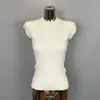 Roupas Femininas de Dongdaemun, Coreia, para Exportação: Elegante, Moderno, Versátil, Slim Fit, Sexy, Feminino, Gola Meia-Alta, Tricô sem Mangas