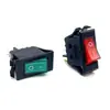 Interruptor tipo barco Kd3 de tres patas, dos velocidades, basculante con luz, interruptor de encendido para electrodomésticos, interruptor de doble posición de tarjeta