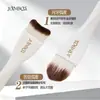 Brocha para Base de Maquillaje JONBOS de Doble Cabeza y Doble Propósito, Brocha para Mascarilla, Brocha en Forma de Media Luna, Brocha para Base de Maquillaje en Forma de Lengua, Brocha Especial para Maquillaje de Artista de Maquillaje