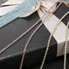 Corrente de Garras com Strass 2mm-4mm/Base Dourada e Prateada Densa DIY/Corrente de Strass com Garras/Corrente de Strass para Celular Acessórios Brilhantes de Strass