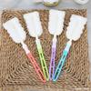 Cepillo para Tazas con Esponja Extraíble Mango Extendido Cepillo para Biberones Cepillo Simple de Limpieza del Hogar Cepillo para Ollas Artículos de Uso Diario