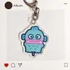 Chaveiro Peixe Feio Explosões Pingente Acrílico Desenho Animado Fofo Estojo de Caneta Mochila Pingente de Desenho Animado Chaveiro de Estudante