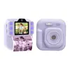 Câmera Digital Instantânea Transfronteiriça 4K Câmera Dupla Câmera de Impressão Infantil Multicor Capaz de Tirar Fotos e Vídeos com Impressão Térmica