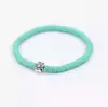 Pulsera de Cruz de Arcilla Suave de Colores de 6 mm con Cordón Elástico, Pulsera Estilo Viajero, Moderna y Única
