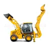 Pala Delantera y Excavadora Trasera de Doble Propósito Transfronteriza Cargadora Multifuncional Frontal y Trasera Cargadora de Ingeniería Diésel Tracción en las Cuatro Ruedas Máquina Combinada Pala-Excavadora
