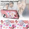 Estampado de Planta Pintado Adecuado para Funda de Teléfono Móvil Apple 15 Cuero Liso Tarjeta 13 Anillo Soporte Cubierta Protectora Iphone15