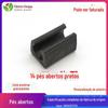Pé de abertura de plástico 14mm abertura almofada de pé de abertura de plástico pit pad dobrável almofada de pé de ferro tubo de pé