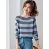 2026 Nueva Camisa Base de Manga Larga Holgada Estilo Coreano, Suéter de Punto Hueco para Otoño Temprano para Mujer, Suéter Delgado de Abrigo, Moderno