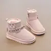 Botas de neve masculinas espessadas e quentes 2026 novo estilo inverno crianças sapatos de algodão tipo pão botas curtas antiderrapantes para meninos com forro de pelúcia