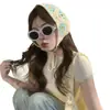 Pañuelo para el Cabello de Niña Estilo Japonés y Coreano para Sesiones de Fotos de Verano, Pañuelo Triangular, Diadema Estilo Pastoral, Diadema de Encaje Fresca Retro