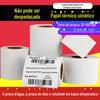Papel de etiqueta sintético térmico 60x 40 20 30 50 70 80 100 código de barras adesivo impressão não é fácil de rasgar