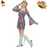 Disfraz hippie grande para mujer adulto Ropa para fiesta de disfraces de Halloween Ropa retro de los años 60 para actuación Distribución al por mayor