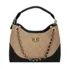 Bolso tote 2026 estilo nuevo, bolso pequeño de cadena con patrón de rombos retro inspirado en Chanel, bolso de gran capacidad para el trabajo, bolso de gamuza para el hombro para mujer