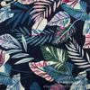 Tela estampada de popelina de algodón para ropa, camisa, falda, hawaiana, hojas grandes