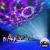 Comercio electrónico transfronterizo 9 colores Cristal MP3 música bola mágica grande Bluetooth bola mágica grande controlada por voz luz Bluetooth de cristal