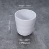 Taza de café de plástico de imitación de porcelana anticaída, taza de leche, olla caliente para hotel, tienda comercial, taza de mesa de melamina blanca, taza de té