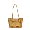 Bolso de Hombro Cruzado con Patrón Tejido de Nicho para Mujer 2026 Nuevo Verano Moda de Alta Gama Tendencia Bolso Tipo Cesta de un Solo Hombro