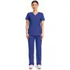 A Meike Duo oferece uniformes médicos com decote em V feitos sob medida para vendas transfronteiriças, adequados para visitas médicas externas, médicos de campo e uniformes de trabalho médico.