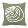 Fronha de Almofada Personalizada Estilo Ins Moderno Verde Transfronteiriça Florais Abstratos Capa de Almofada para Sofá de Casa
