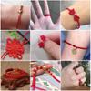 Cuerda Roja para Tienda de Oro Benmingnian Cuerda Roja Cuerda Trenzada DIY Pulsera de Hilo Rojo Collar Anillo Hilo Dorado Cuerda Roja