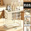 Estante para cuchillos de encimera de cocina transfronterizo, estante de almacenamiento de cuchillos multifuncional para uso doméstico, estante para cuchillos de verduras de encimera con función de drenaje, personalizable