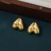 Pendientes Irregulares de Metal Cepillado, Nuevos Pendientes Populares de Metal Normcore, Lujo Accesible, Pendientes de Nicho de Gama Alta, Pendientes
