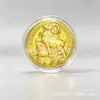 2027 Año de la Oveja Zodiaco Moneda de la Fortuna con Pan de Oro Adorno para Coche Colgante Venta Bancaria Souvenir del Evento de Año Nuevo
