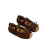 Zapatos de Princesa para Niñas 2026 Otoño Nuevo Estilo Bosque Vintage Moño Piel Ante Poco Profundos Zapatos para Niños Suela Suave