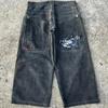 Estilo Americano Nicho Vintage Lavado Viejo Sentido de Diseño Bolsillo Herramienta Moda Marca Apilamiento Sentido Pantalones de Mezclilla Rectos de Pierna Ancha