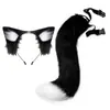 Diadema con Orejas de Gato para Cosplay Joyería de Cola de Gato Hecha a Mano Lindo Accesorios para el Cabello de Chica Gato Orejas de Animal Set de Accesorios de Cola de Animal