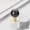 Maçaneta de Porta de Armário de Luxo Leve Estilo Francês, Gaveta de Guarda-Roupa Madeira Nogueira Vintage Bola Redonda Estilo Chinês Novo Pingente Criativo Pequena Maçaneta