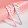 Topo craniano alto fofo ~ Pente de raiz de cabelo fofo pente de cabelo com fenda dentes largos pente de estilo chifres de cabelo com fenda