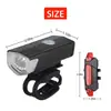 Farol de Bicicleta 2255 LED Brilhante Luz de Advertência de Segurança para Pedalar à Noite Recarregável por USB Acessórios para Bicicleta de Montanha Conjunto de Farol