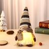 Novas Decorações para Casa com Gnomo de Café Claro Boneco Sem Rosto Enfeites Goblin Luminoso Boneco Rudolph Atacado