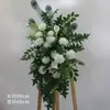 Arreglos Florales de Boda Estilo Bosque, Macetas Colgantes, Flores de Seda, Decoraciones de Pasillo, Decoraciones para la Ceremonia de Entrega del Coche de Boda, Escaparates, Plantas Verdes
