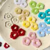 Venta al por mayor transfronteriza europea y americana de Collares, Pendientes, Colgantes para Bolsos y Accesorios de Joyería Flor de Cinco Pétalos Ecológica de Acrílico para Manualidades DIY