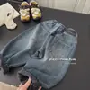 Roupas infantis 2026 nova coleção outono e inverno: calças jeans grossas com forro de fleece para meninos e meninas, para bebês e crianças pequenas, agasalho da moda