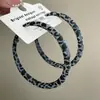 Pendientes Retro Estilo Hong Kong con Estampado de Leopardo Gris Afelpado para Mujer, Pendientes Elegantes de Alta Gama, Pendientes de Aro Lisos con Diseño Personalizado